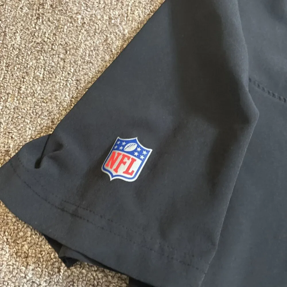 New York Jets Mens Large Button Snap Polo Nike Dri Fit On Field NFL Football - Picture 6 of 12